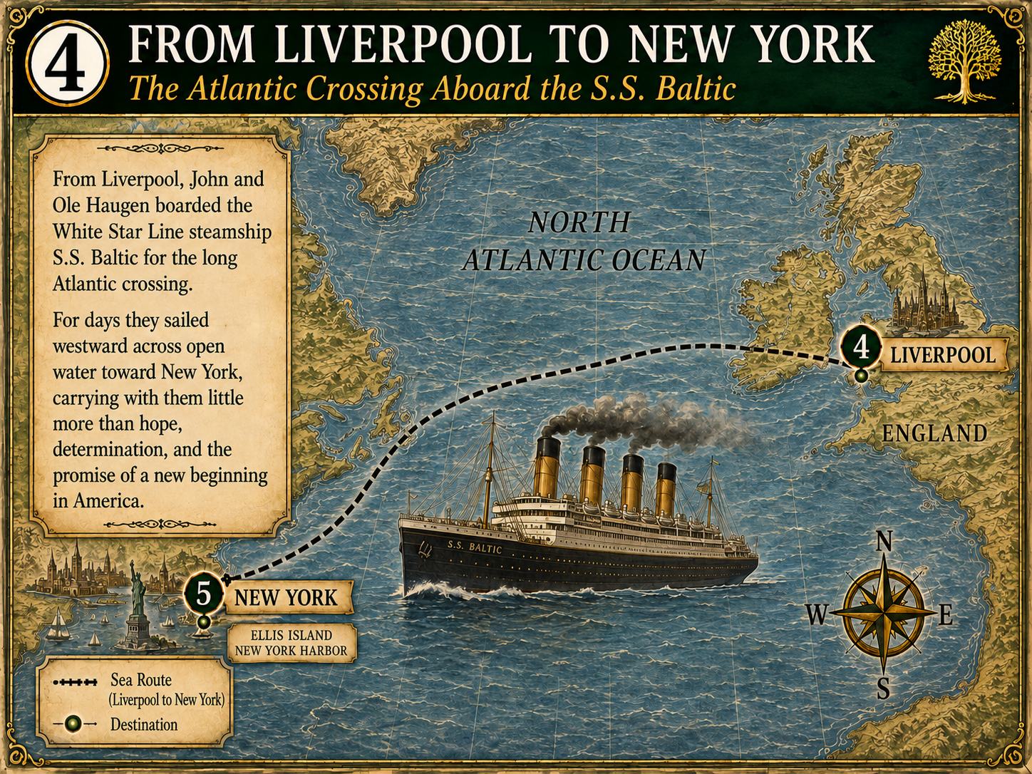 4. Liverpool to New York